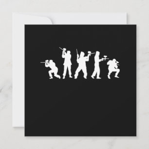 Invitation Joueurs de Paintball Marqueur de Paintball Pistole