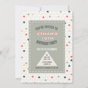 Invitation Joueuse Triangles