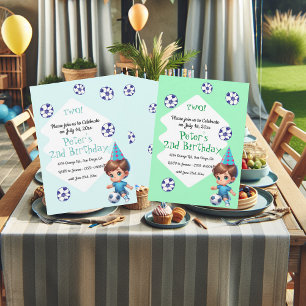 Invitation Jouons au Soccer Anniversaire