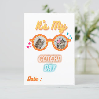Invitation Jour Chat Gotcha Jour de l'adoption des animaux de
