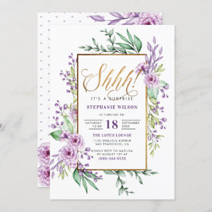 Invitation Jour d'anniversaire de la surprise de la couleur d