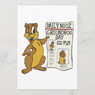 Invitation Jour de Groundhog