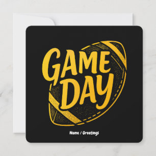 Invitation Jour de jeu Thanksgiving Football Saison Design Pe