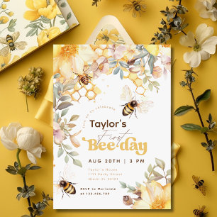 Invitation Jour de la Fête d'Anniversaire de l'Abeille Bourdo