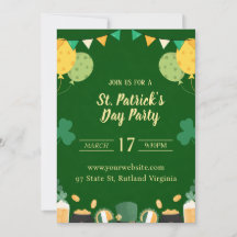 invitation Jour de la Saint Patrick
