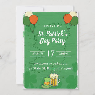 invitation Jour de la Saint Patrick