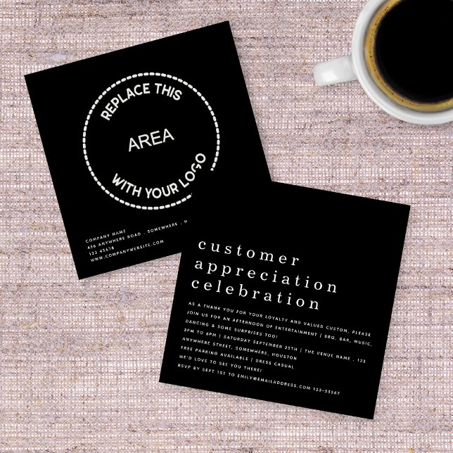 Invitation Jour de l'appréciation du client Logo Affaires Noi (Créateur téléchargé)