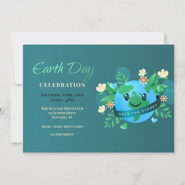 Invitation jour des terres Celebration (Devant)