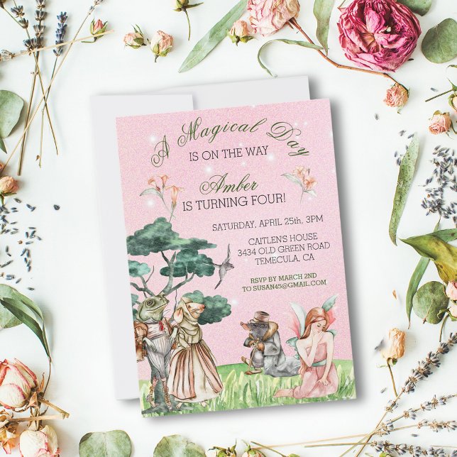 Invitation Jour magique Thumbelina FairyTale (Créateur téléchargé)