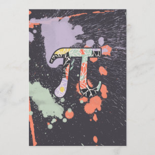 Invitation Jour Pi Rétro Artistique