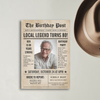 Journal Anniversaire Nouvelles drôle Hommes humori