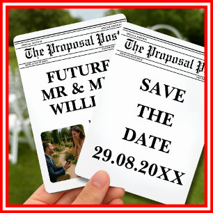 Invitation Journal Black and White Fun Photo Enregistrer la d
