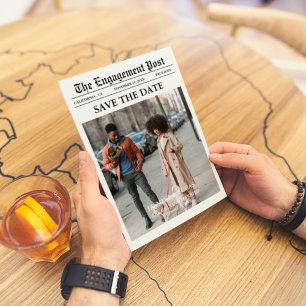 Invitation Journal Unique Fun Photo Save the Date Mariage