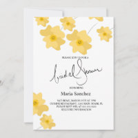 Journée de mariage floral poppy jaune printemps