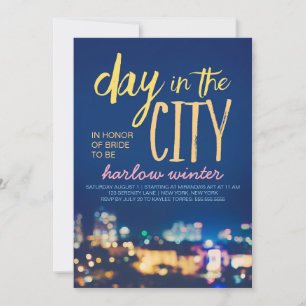Invitation Journée du City Bachelorette Party