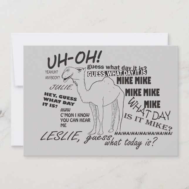 Invitation Journée en milieu de semaine drôle (Devant)