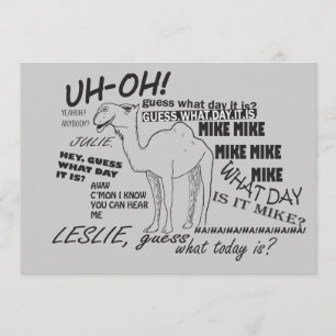 Invitation Journée en milieu de semaine drôle