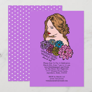 Invitation Journée Internationale de la Femme Belle Lady Part