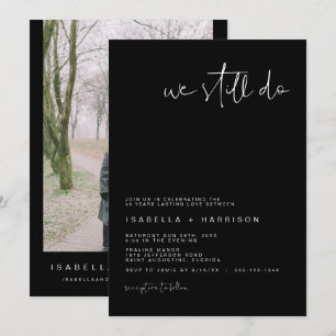 Invitation JOVI Modern Black Nous Faisons Encore Vo Renouvell