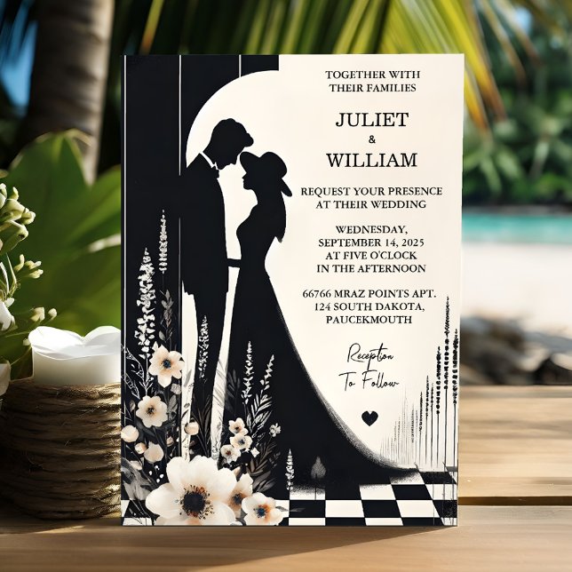 Invitation Joy Retro Boho Studio Creative Illustrated Mariage (Créateur téléchargé)