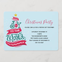 Joy to the World Christmas Citation Typographie