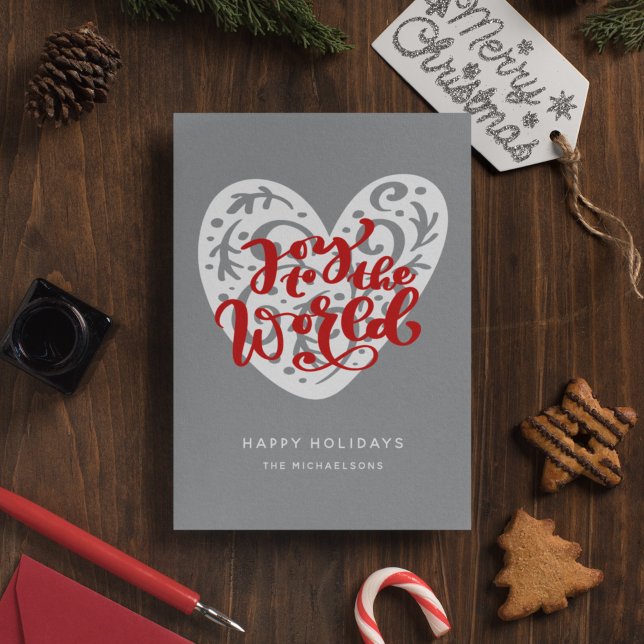 Invitation Joy to the world | Holidays (Créateur téléchargé)