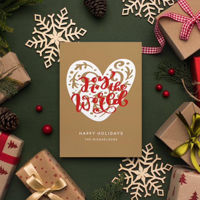 Invitation Joy to the world | Holidays (Créateur téléchargé)