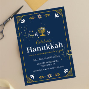 Invitation Joyeuse fête d'Hanoukka !"