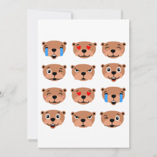 Invitation Joyeuse journée de la marmotte emoji mignon kawaii
