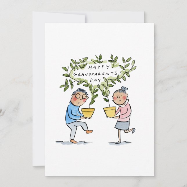 Invitation Joyeuse Journée des grands-parents (Devant)