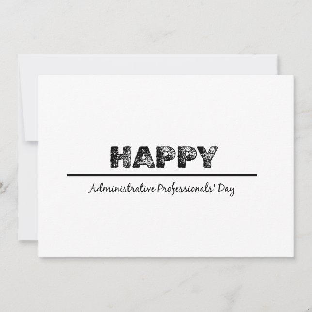 Invitation Joyeuse Journée des professionnels administratifs (Devant)
