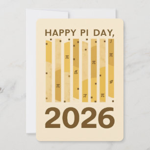 Invitation Joyeuse Journée Pi 2026 Affiche de Design Mathémat