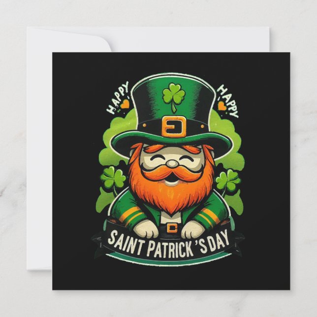 Invitation Joyeuse Saint-Patrick (Dos)