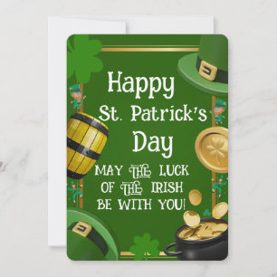Invitation Joyeuse Saint-Patrick - Bénédiction irlandaise & O