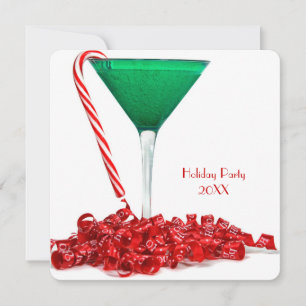 Invitation Joyeuses Fêtes Cocktail Party