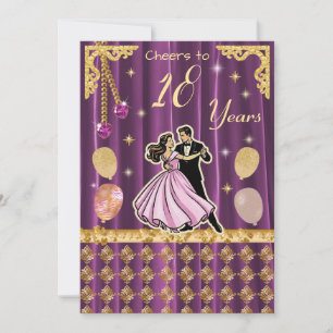 Invitation Joyeux 18e Anniversaire   Entrez dans l'âge adulte