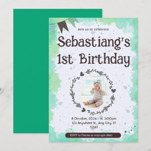 Invitation Joyeux 1er Anniversaire