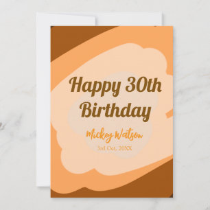 Invitation Joyeux 30e anniversaire rustique bois Halloween au