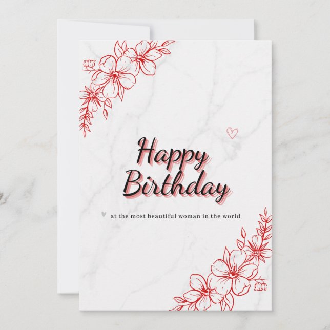 Invitation Joyeux anniversaire (Devant)