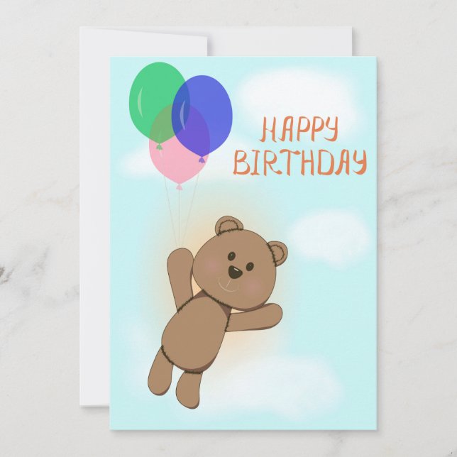 Invitation Joyeux anniversaire (Devant)