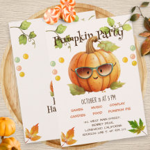 Joyeux Anniversaire Citrouille Mignon Halloween Fê