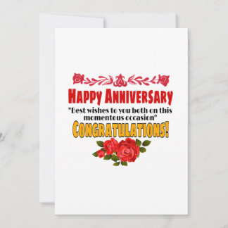 Invitation Joyeux Anniversaire de mariage