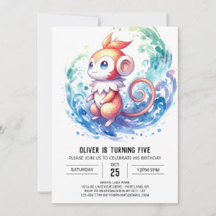 Invitation Joyeux anniversaire de singe en ligne
