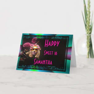 Invitation Joyeux anniversaire du sweet sixteen