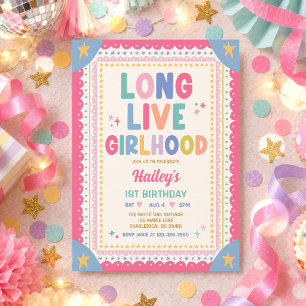 Invitation Joyeux Anniversaire Fantaisiste Fille