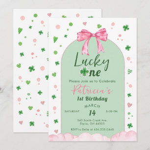 Invitation Joyeux Anniversaire Fille St Patrick Lucky One