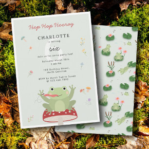 Invitation Joyeux Anniversaire Grenouille Mignonne Champignon