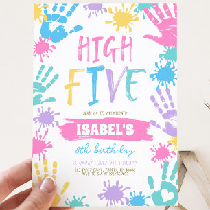 Invitation Joyeux Anniversaire High Five 