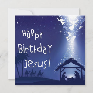 Invitation Joyeux anniversaire Jésus Noël