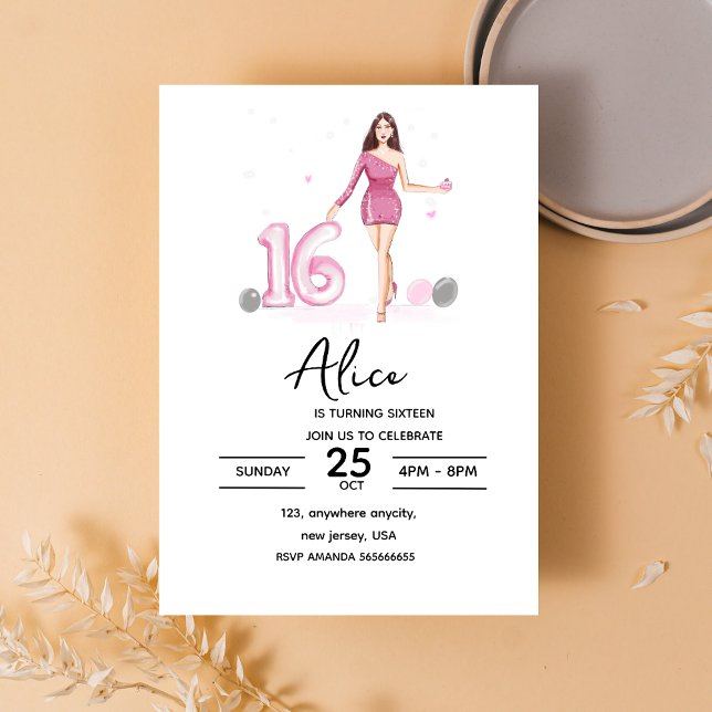 Invitation joyeux anniversaire, mignon, (Créateur téléchargé)